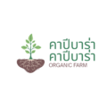 green brown illustrated organic farm logo